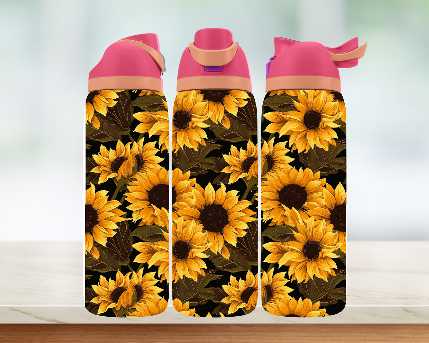 Bouteille style Owala - Tournesol
