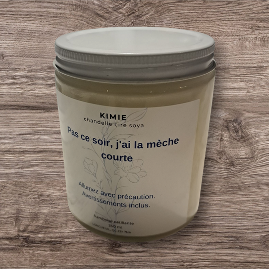 Bougie - pas ce soir , j'ai la mèche courte