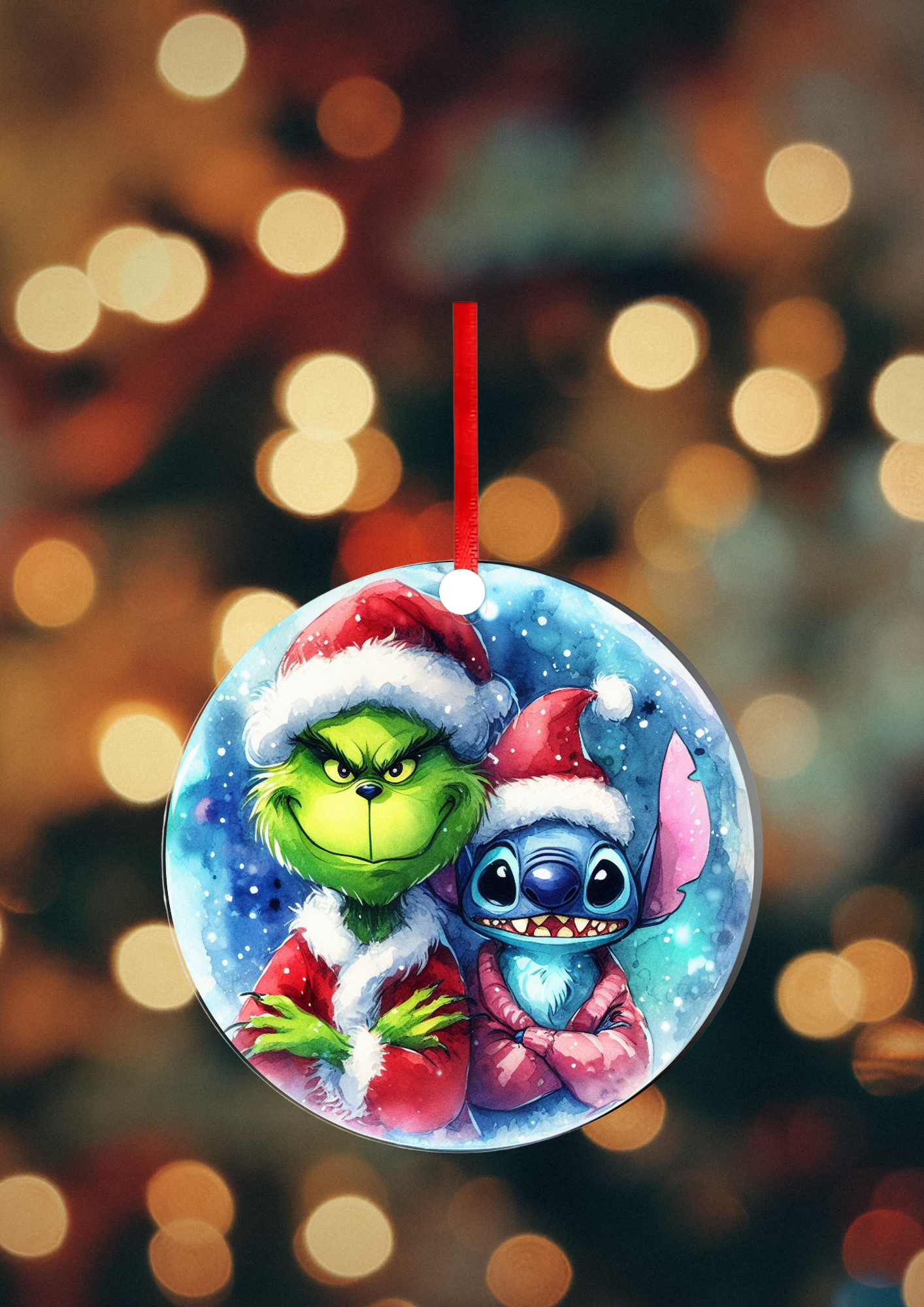 Boule de Noël  - Bleu & Vert