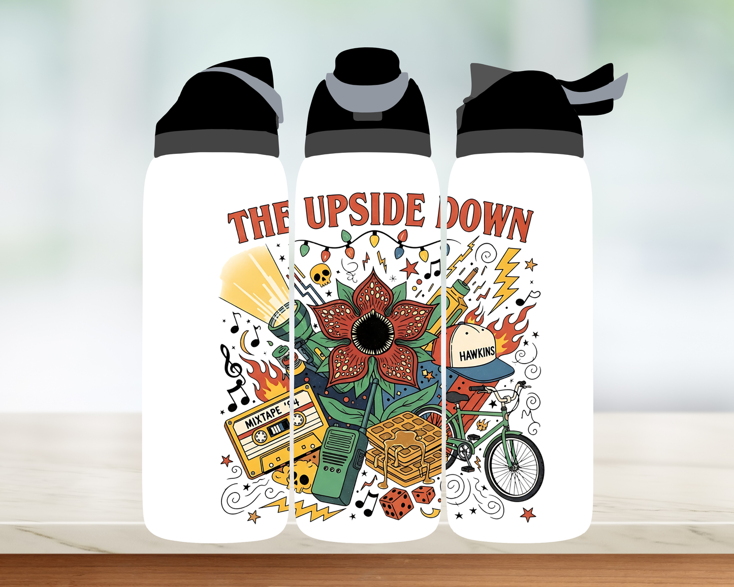 Bouteille style Owala 32 oz - Upside down