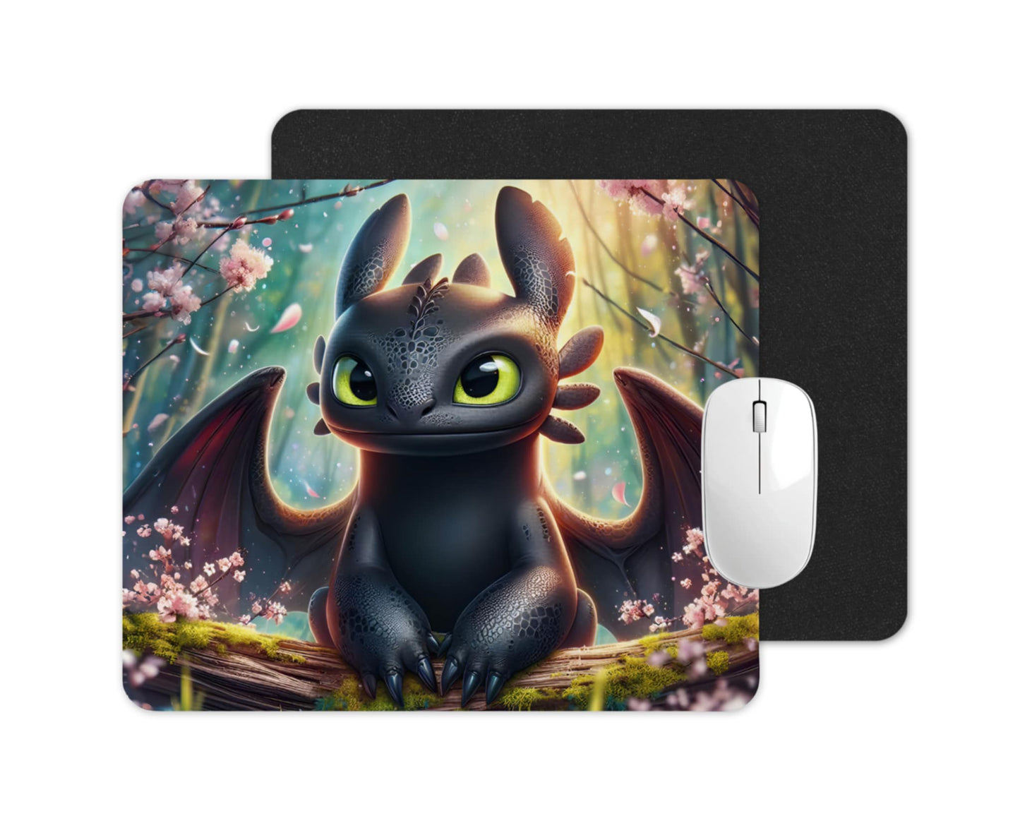 Tapis de souris - Dragon noir