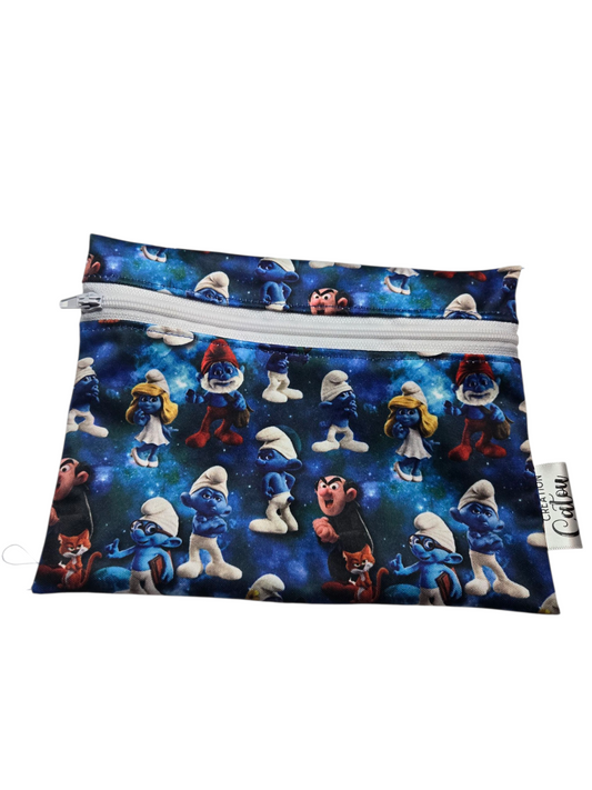 Sac collation  - petit homme bleu (Création Catou)