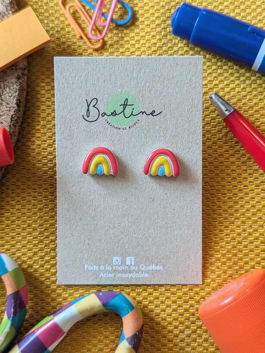 Boucles d'oreilles - Arc-En-Ciel