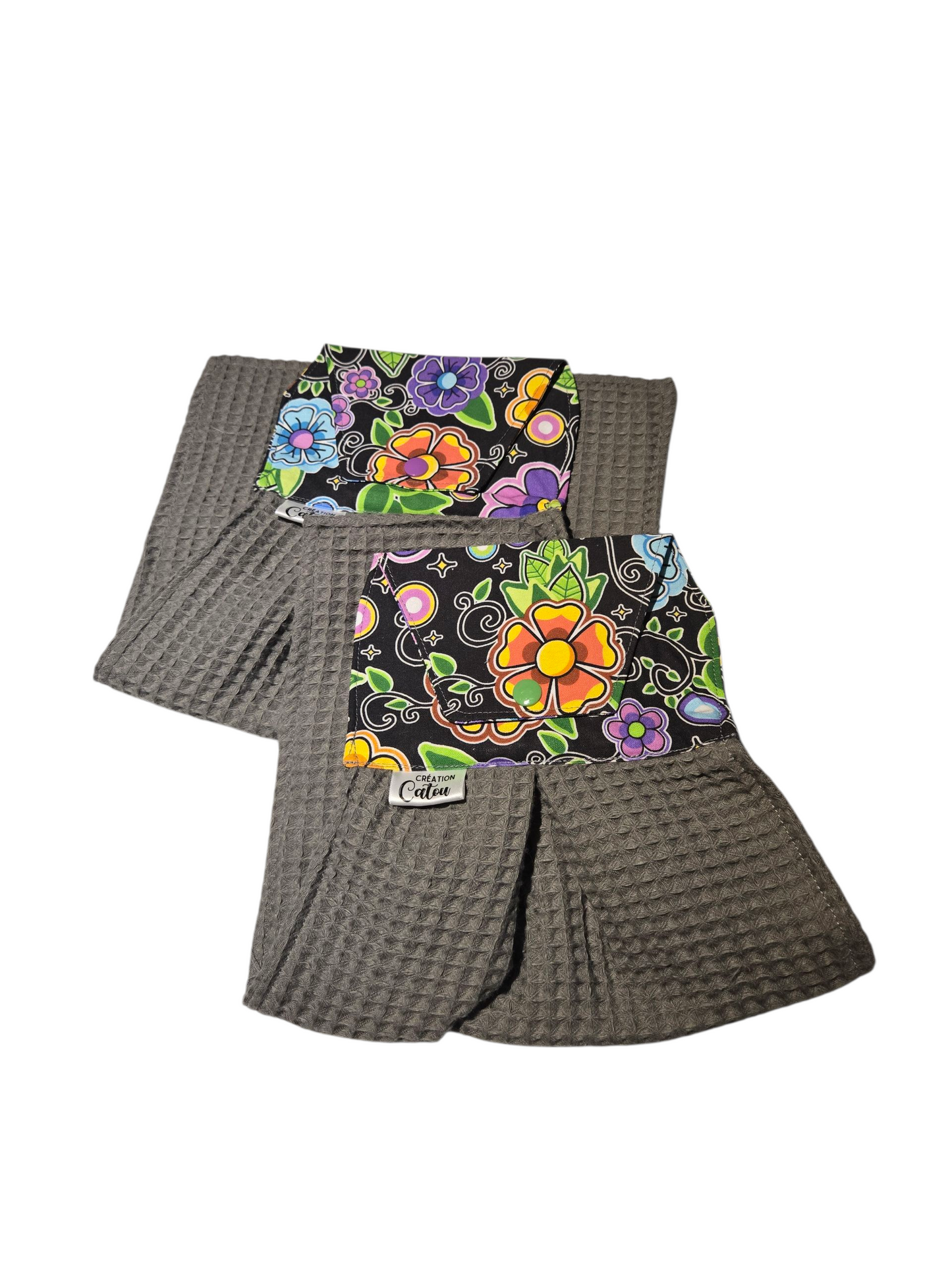 Serviette à main - Fleurs colorés