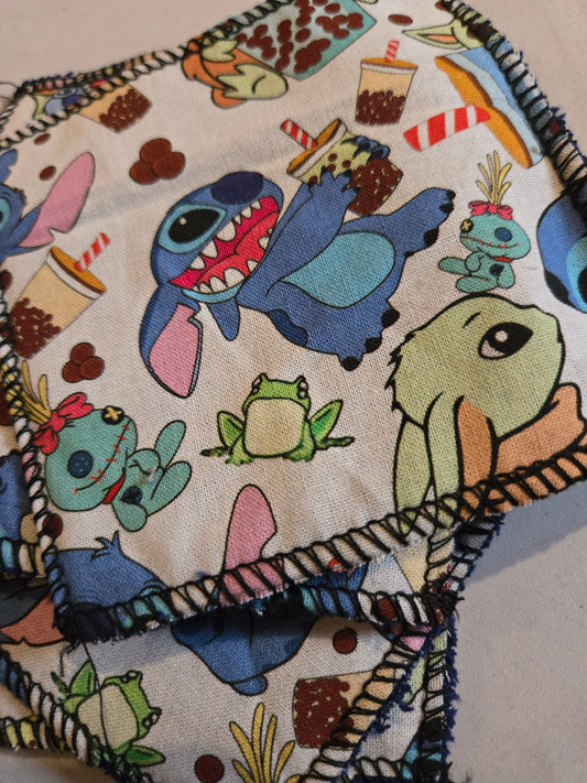 Lingette démaquillante  - Bleu et vert