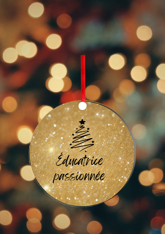 Boule de Noël pour Éducatrice