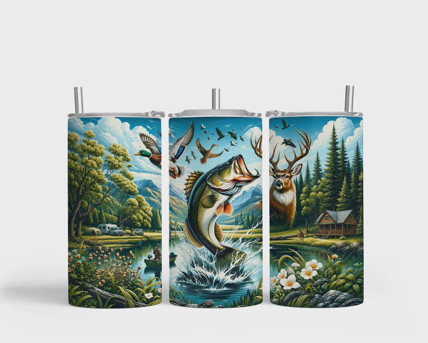 Tumbler isotherme 12 oz – Chasse et pêche