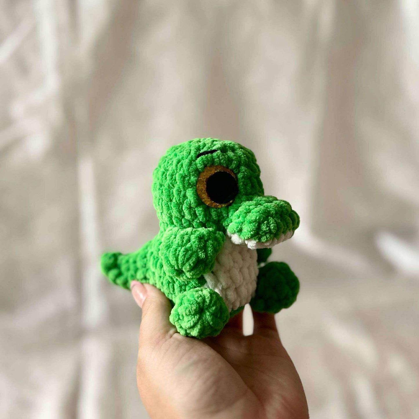 Personnage vert en tricot