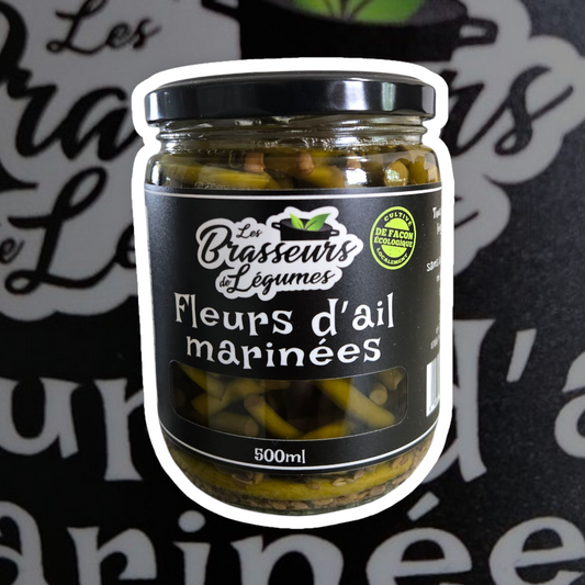 Fleurs d'ail marinées