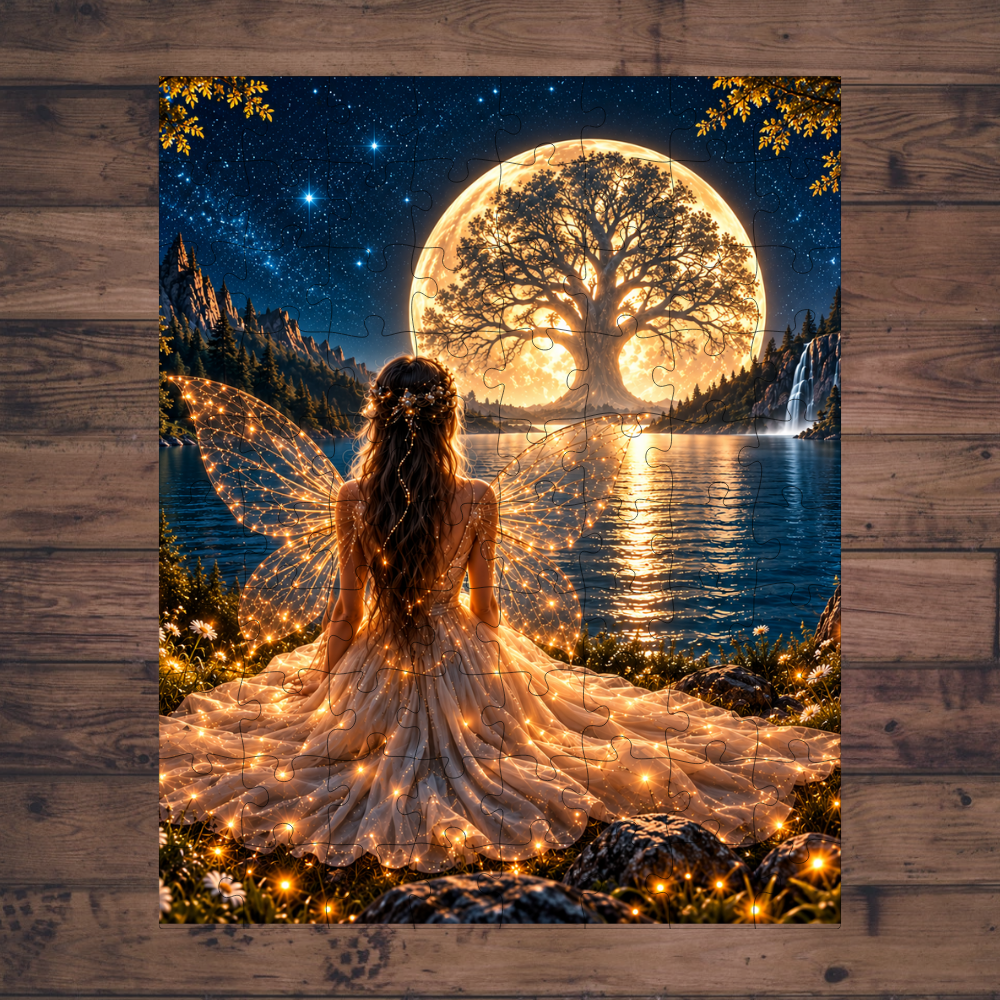 🧩 Casse-tête sublimé - Fée et arbre