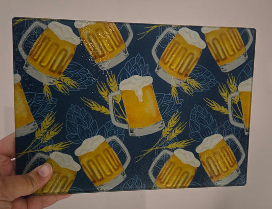 Planche de service - Bière et blé