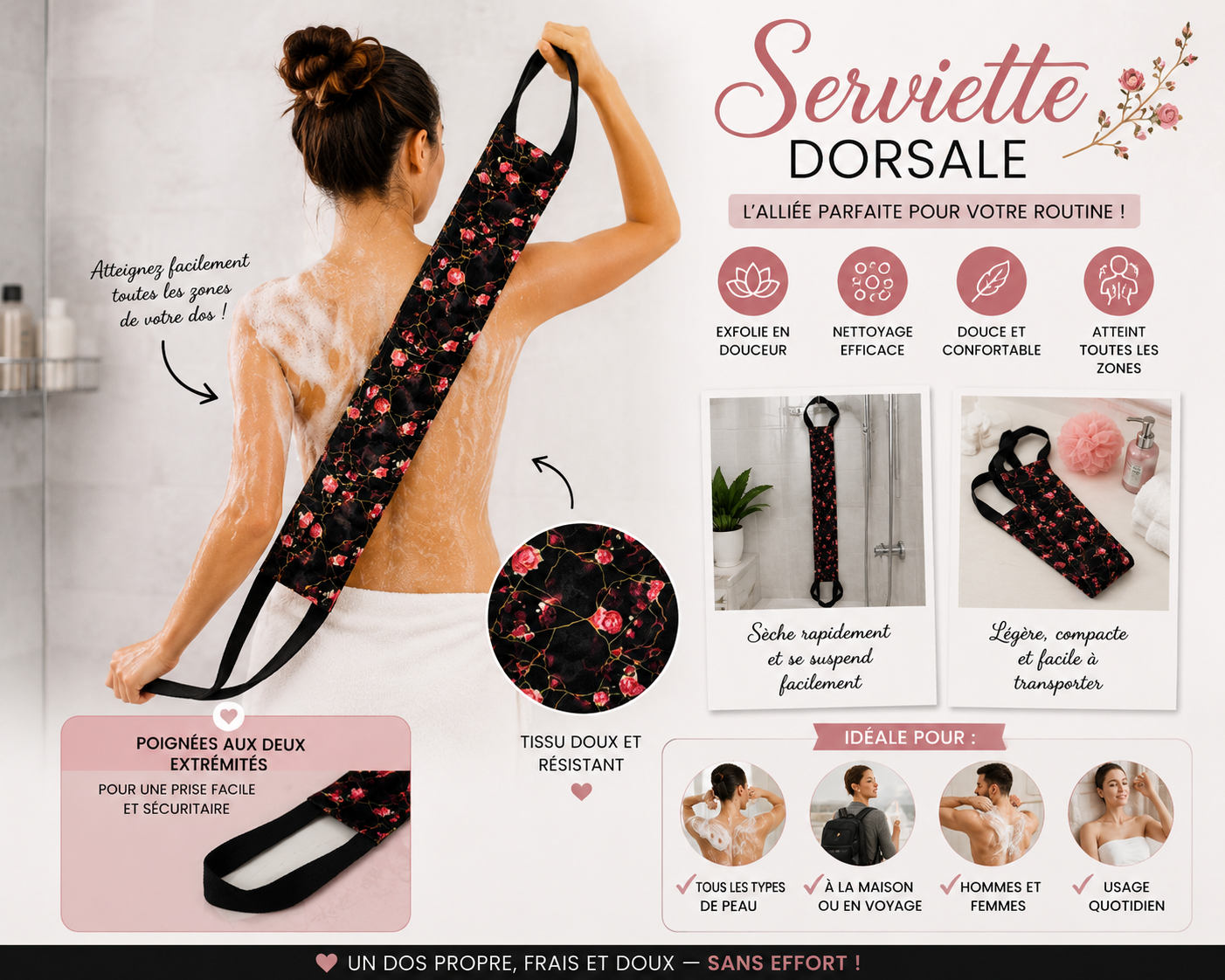 Serviette dorsal