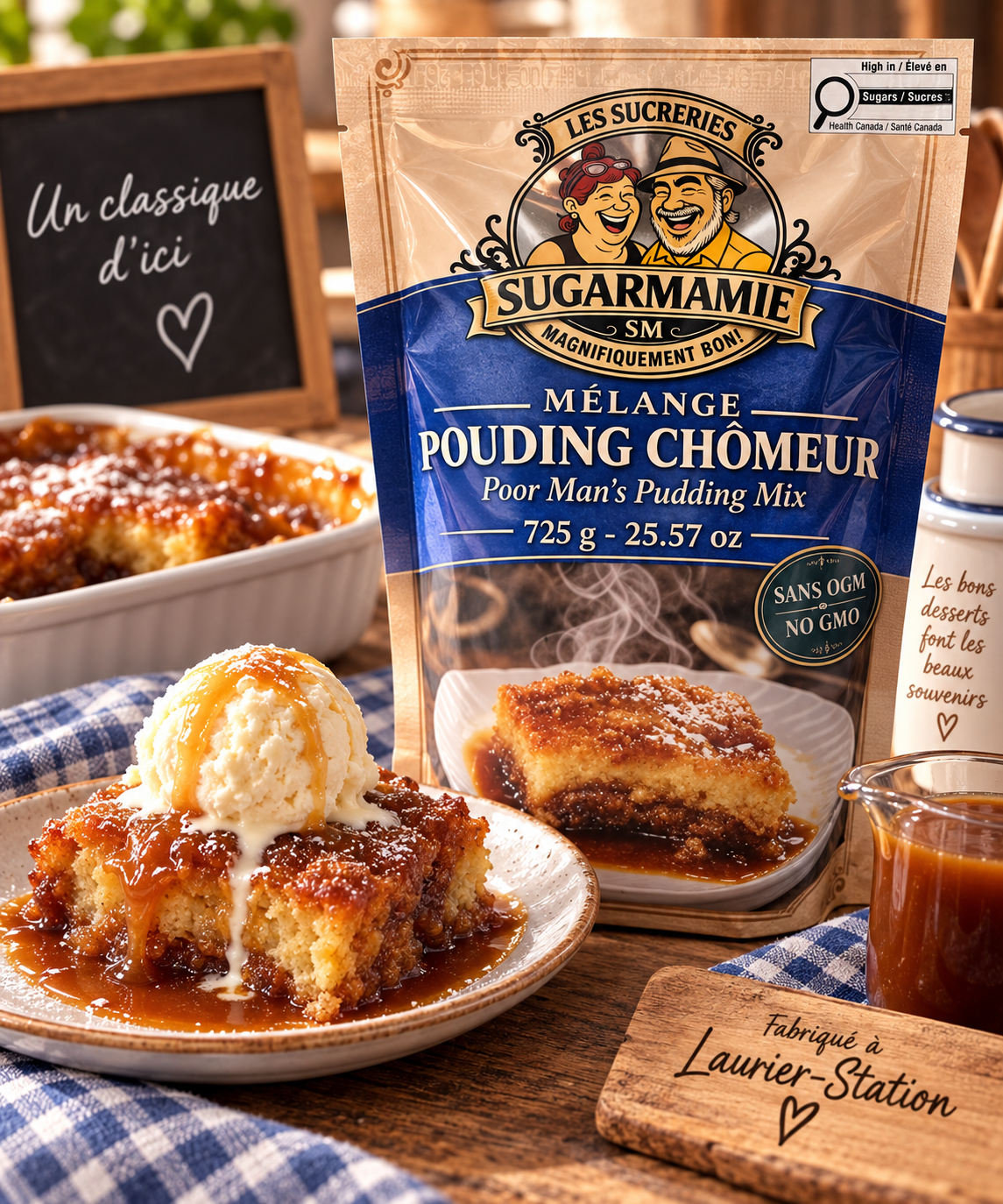 Mélange à gâteau - Pouding chomeur