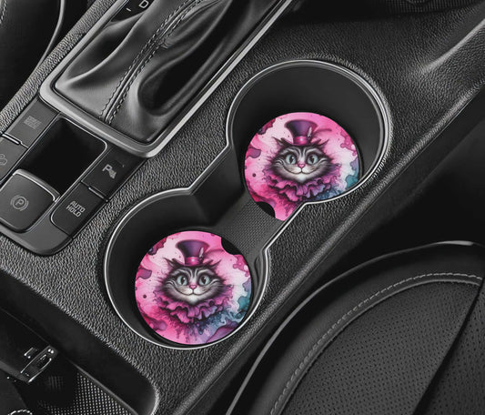 Sous-verre auto - chat magique