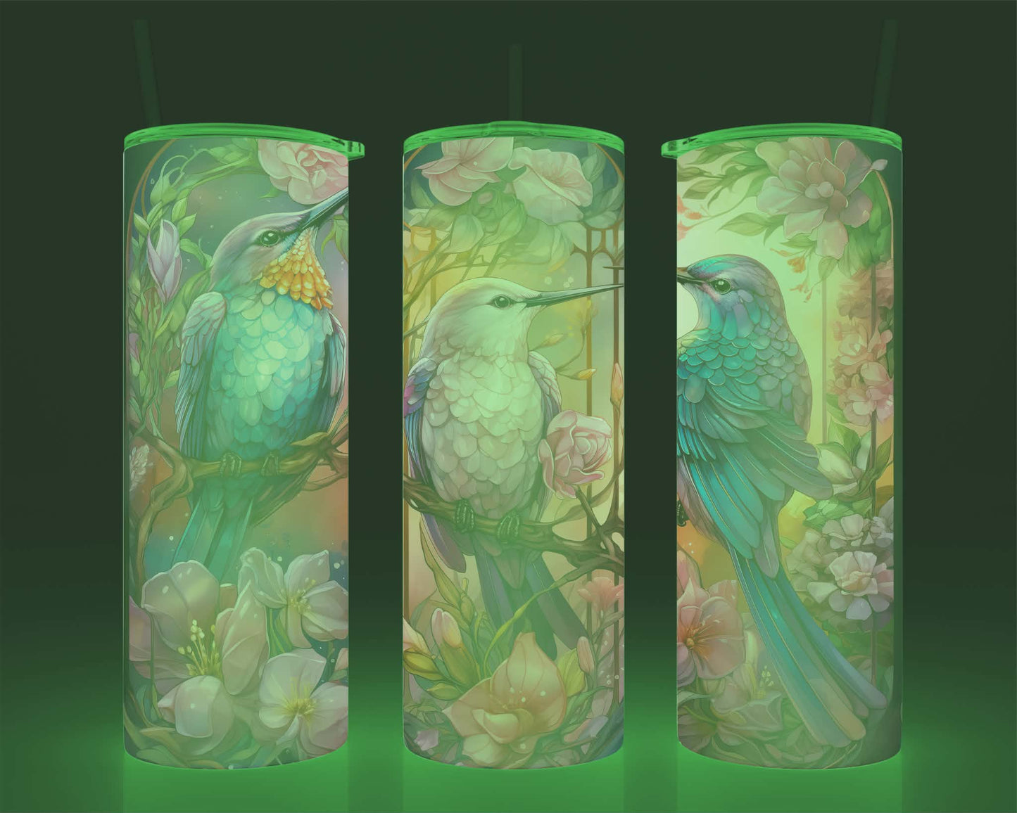 Verre isotherme -  (allume dans le noir) colibri