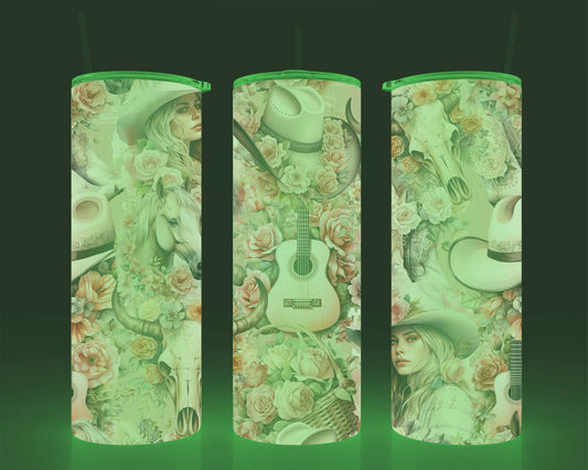 Verre isotherme -  (allume dans le noir) country guitare