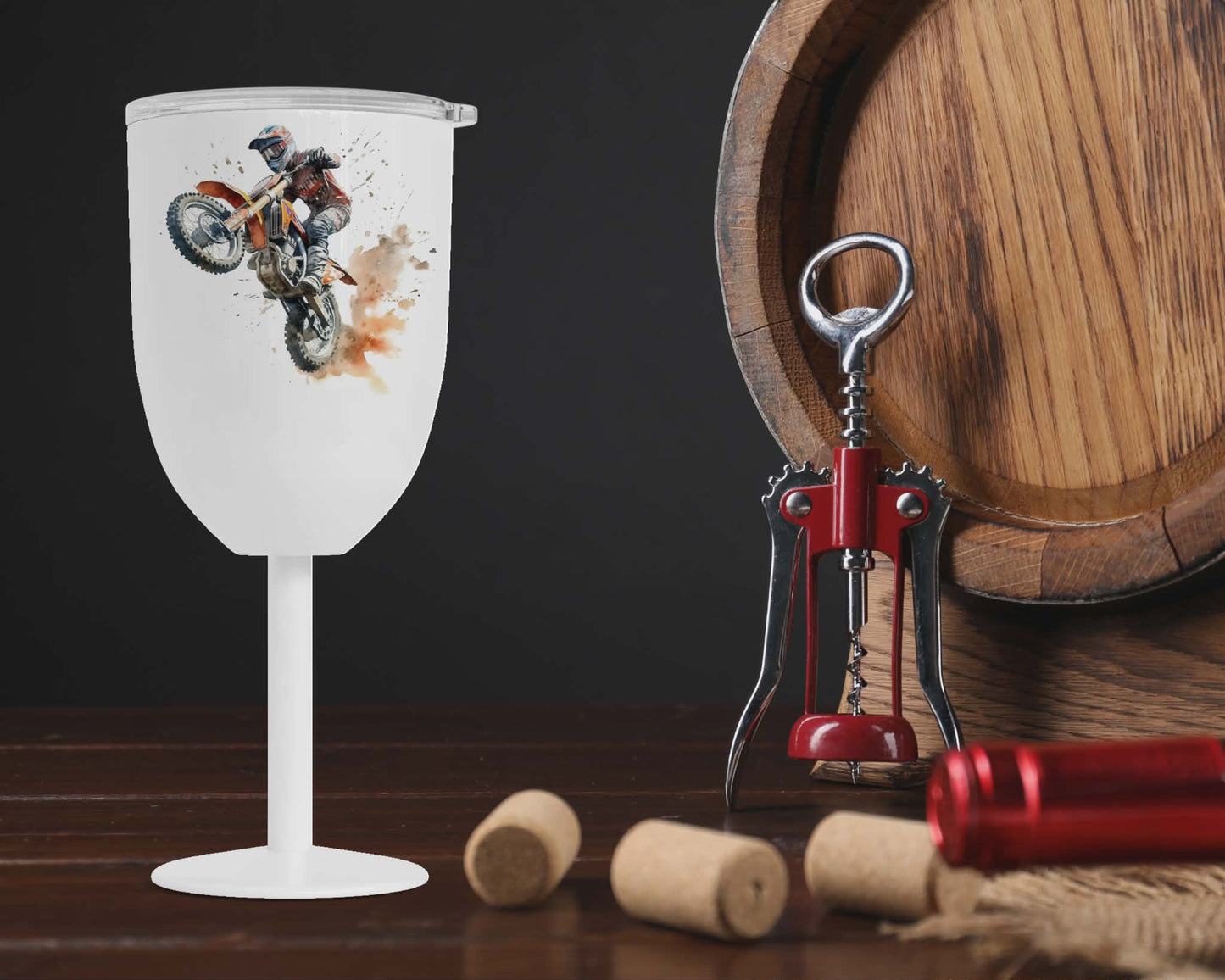 Coupe vin isotherme - motocross