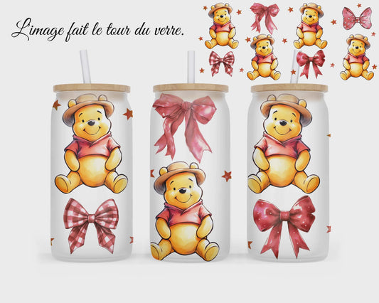 🥤 Verre givré sublimé – ouson jaune et boucle