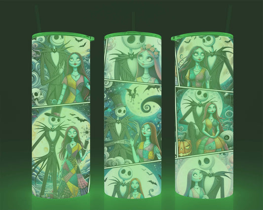 Verre isotherme -  (allume dans le noir) squelette