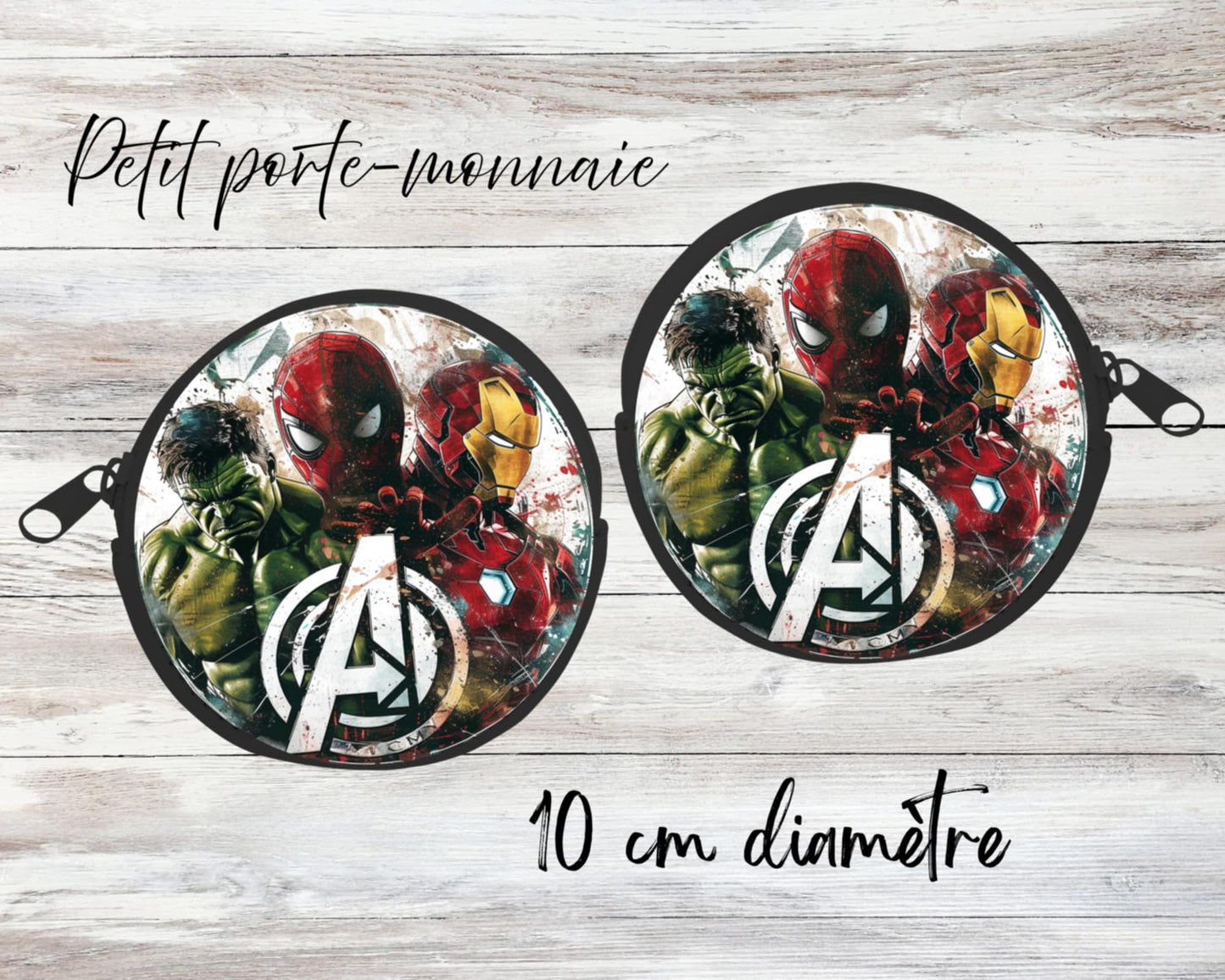 ✨ Petit porte-monnaie sublimé – super héros