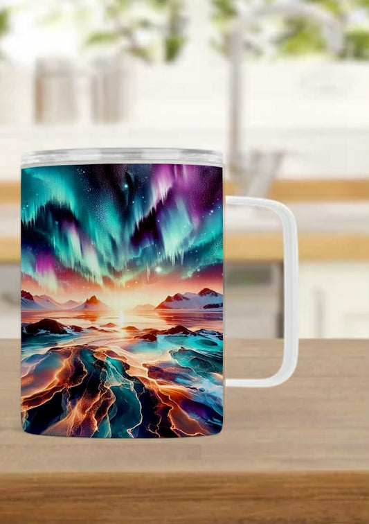 Tasse isotherme - Aurore boréale