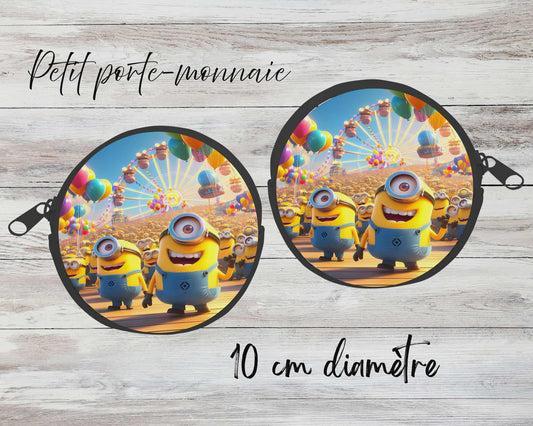 ✨ Petit porte-monnaie sublimé – Bonhomme jaune