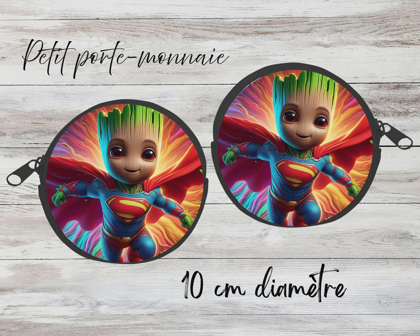 ✨ Petit porte-monnaie sublimé – personnage arbre