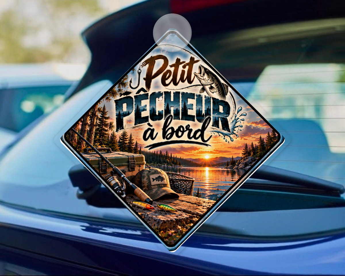 🚗👶 BÉBÉ À BORD – pêcheur