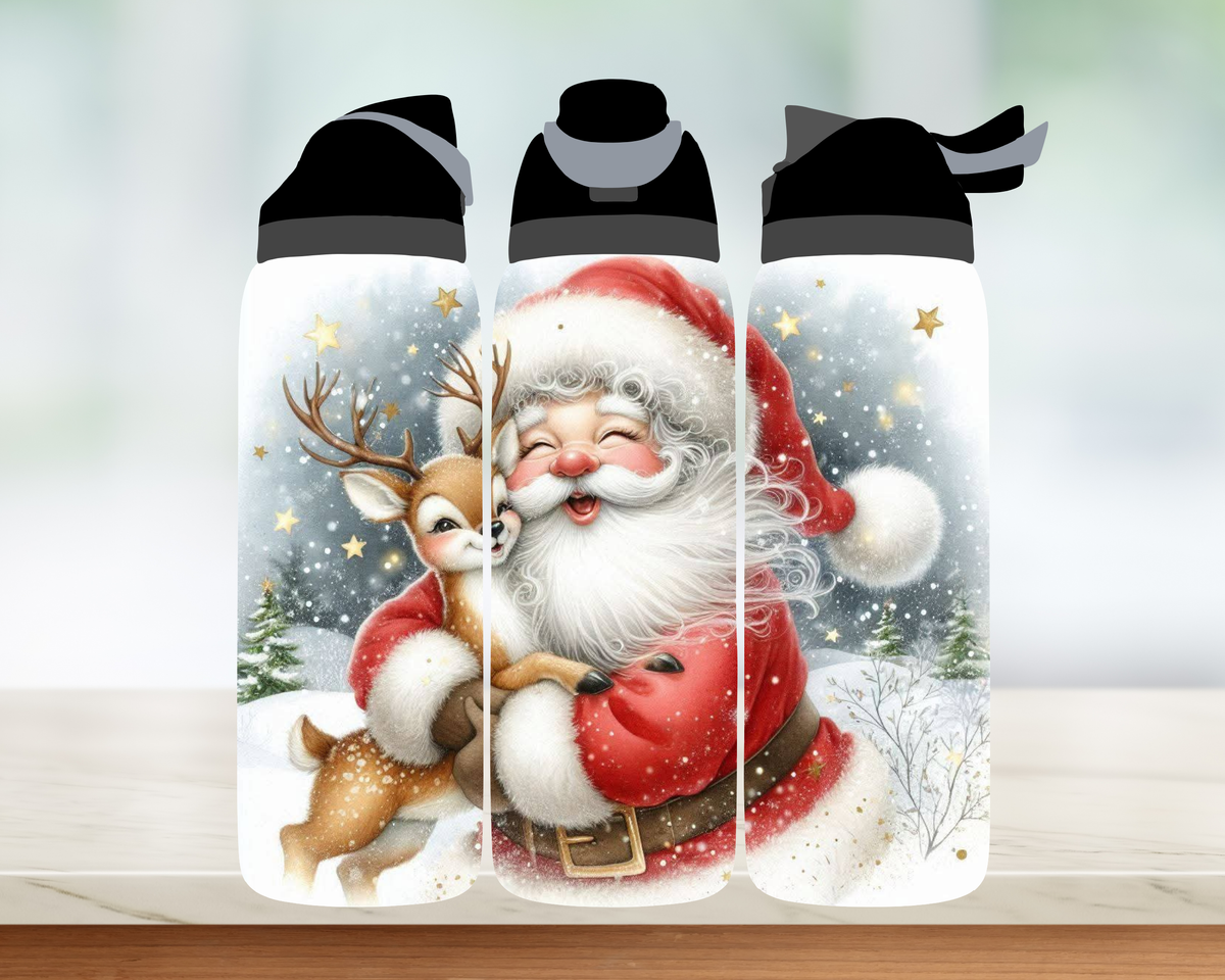 Bouteille style Owala 🎄 Collection d'hiver (24 OZ)
