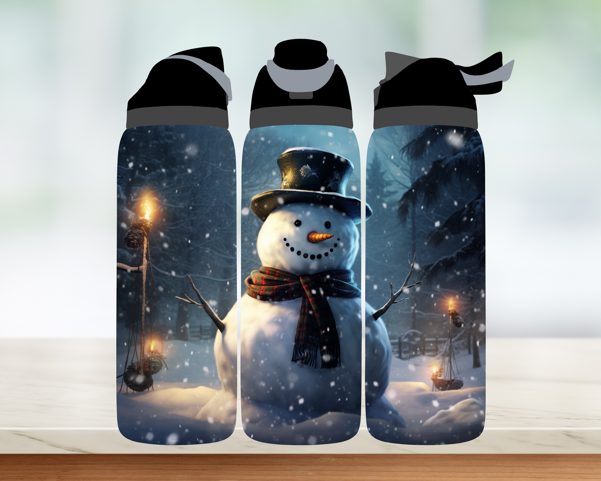 Bouteille style Owala 🎄 Collection d'hiver (24 OZ)