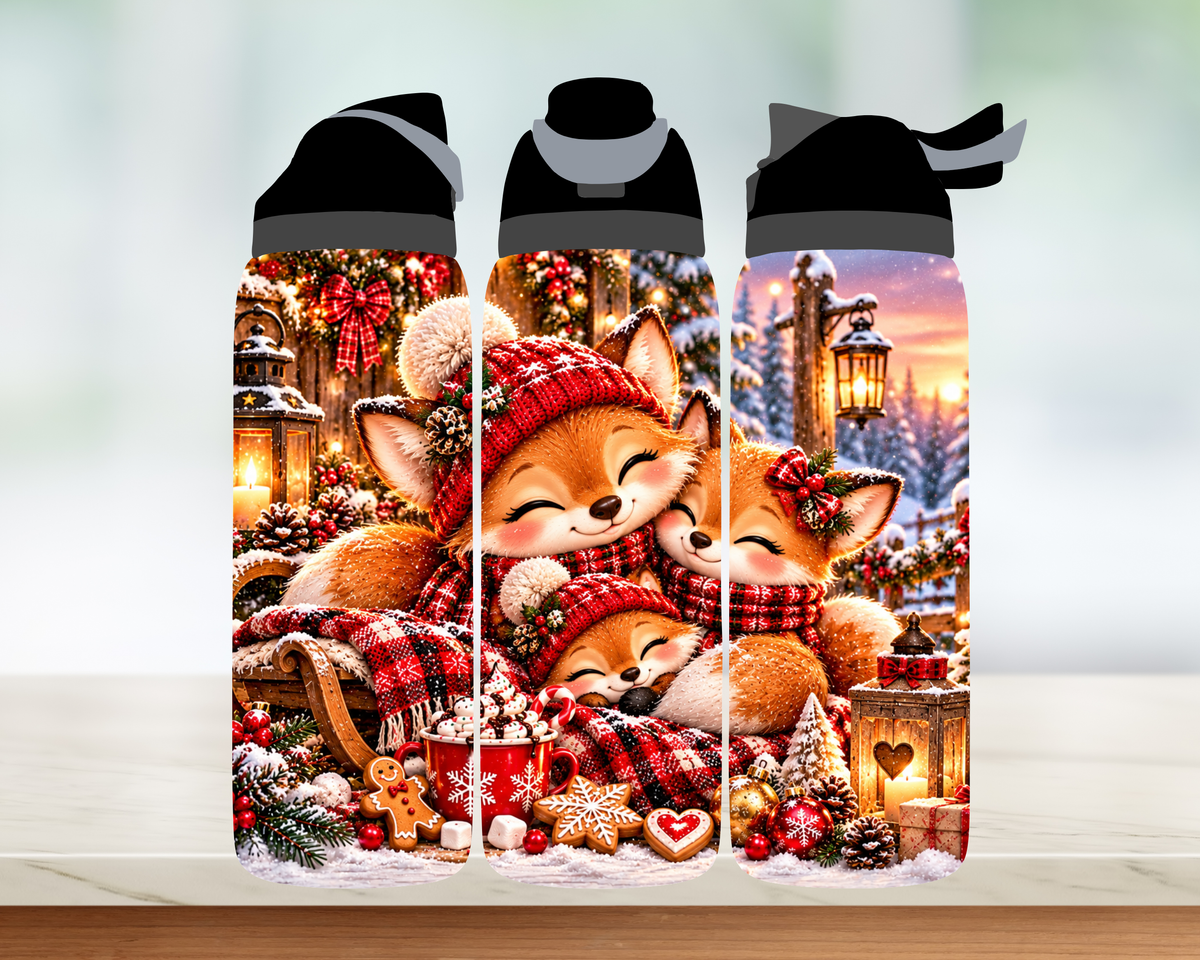 Bouteille style Owala 🎄 Collection d'hiver (24 OZ)
