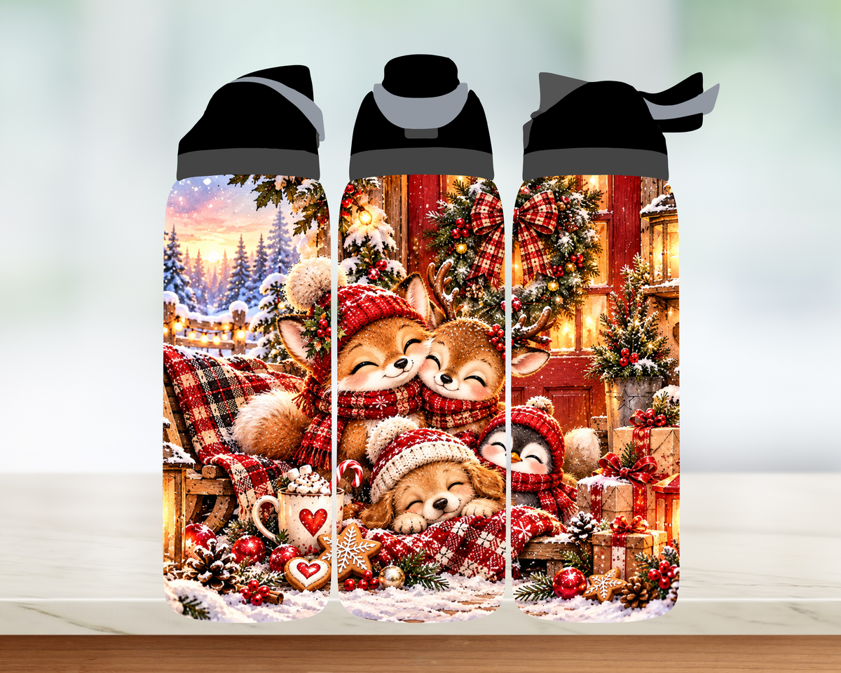Bouteille style Owala 🎄 Collection d'hiver (24 OZ)