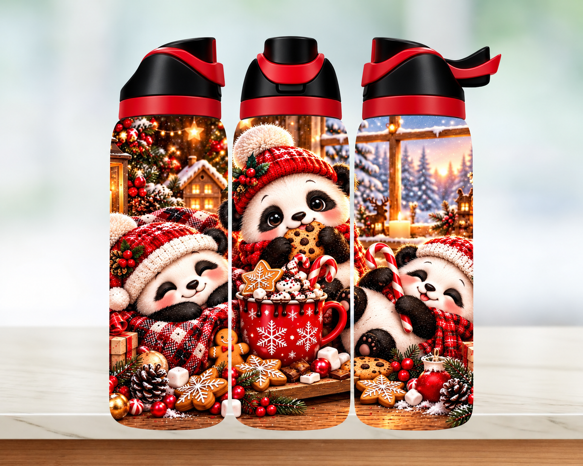 Bouteille style Owala 🎄 Collection d'hiver (24 OZ)