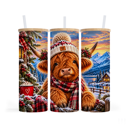 Verre givré 25 oz - Vache Montagne