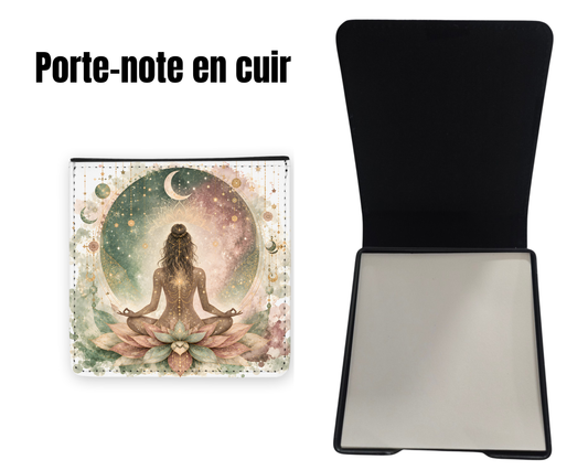 📝 Porte-notes en cuir personnalisable - Zenitude