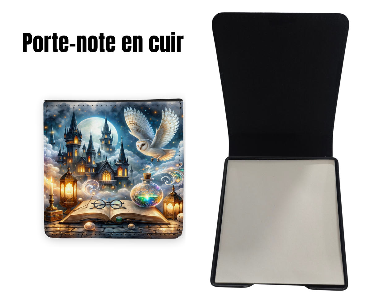 📝 Porte-notes en cuir personnalisable - Magie