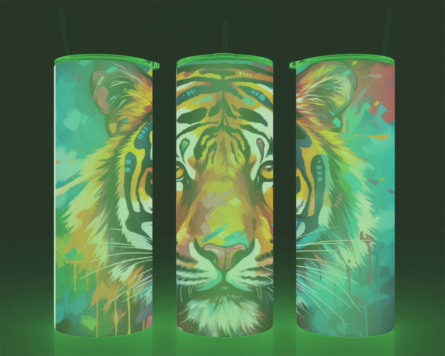 Verre isotherme -  (allume dans le noir) tigre