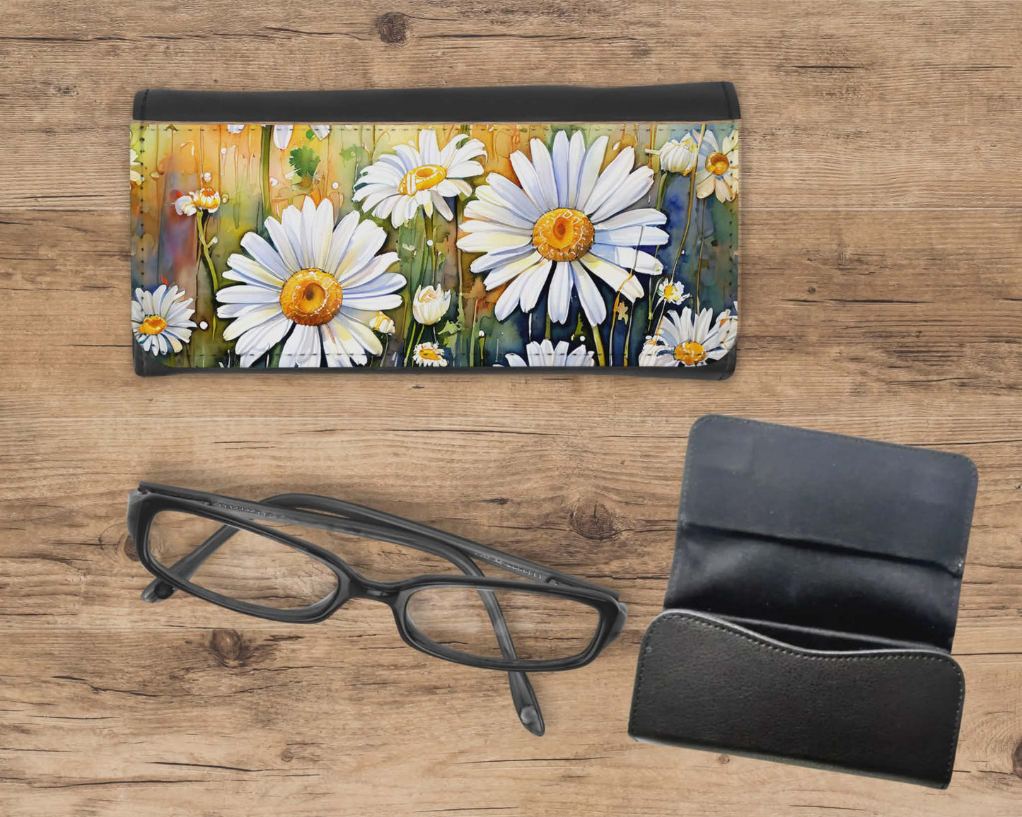 Étui à lunette - marguerites