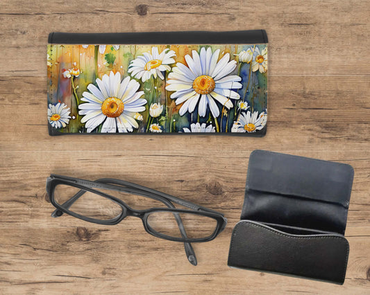 Étui à lunette - marguerites