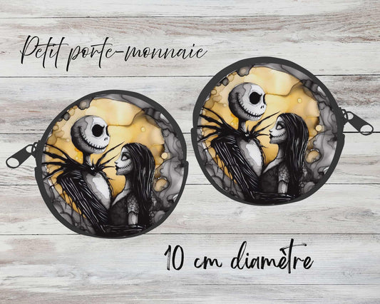 ✨ Petit porte-monnaie sublimé – personnage squelette