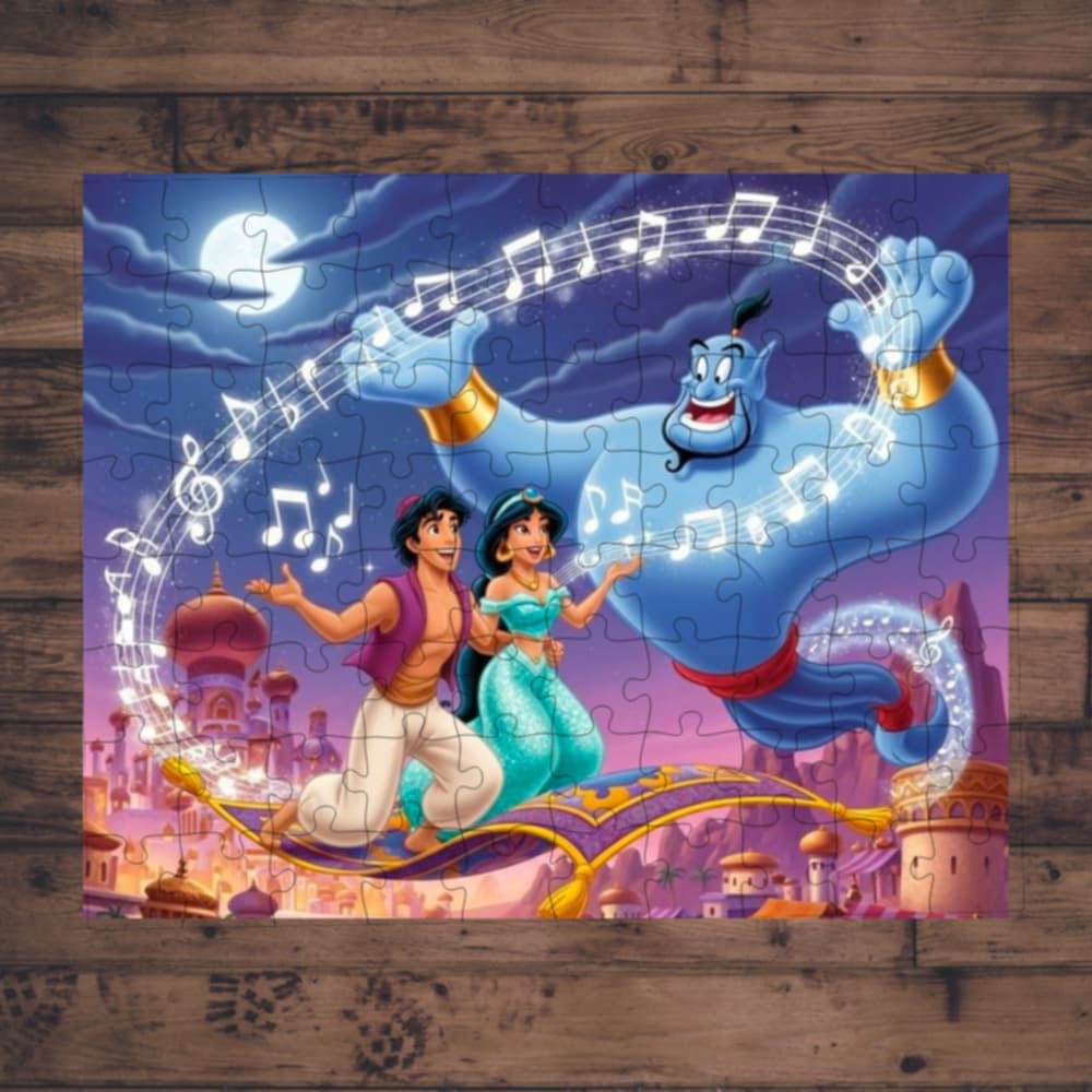 🧩 Casse-tête sublimé - prince et princesse tapis