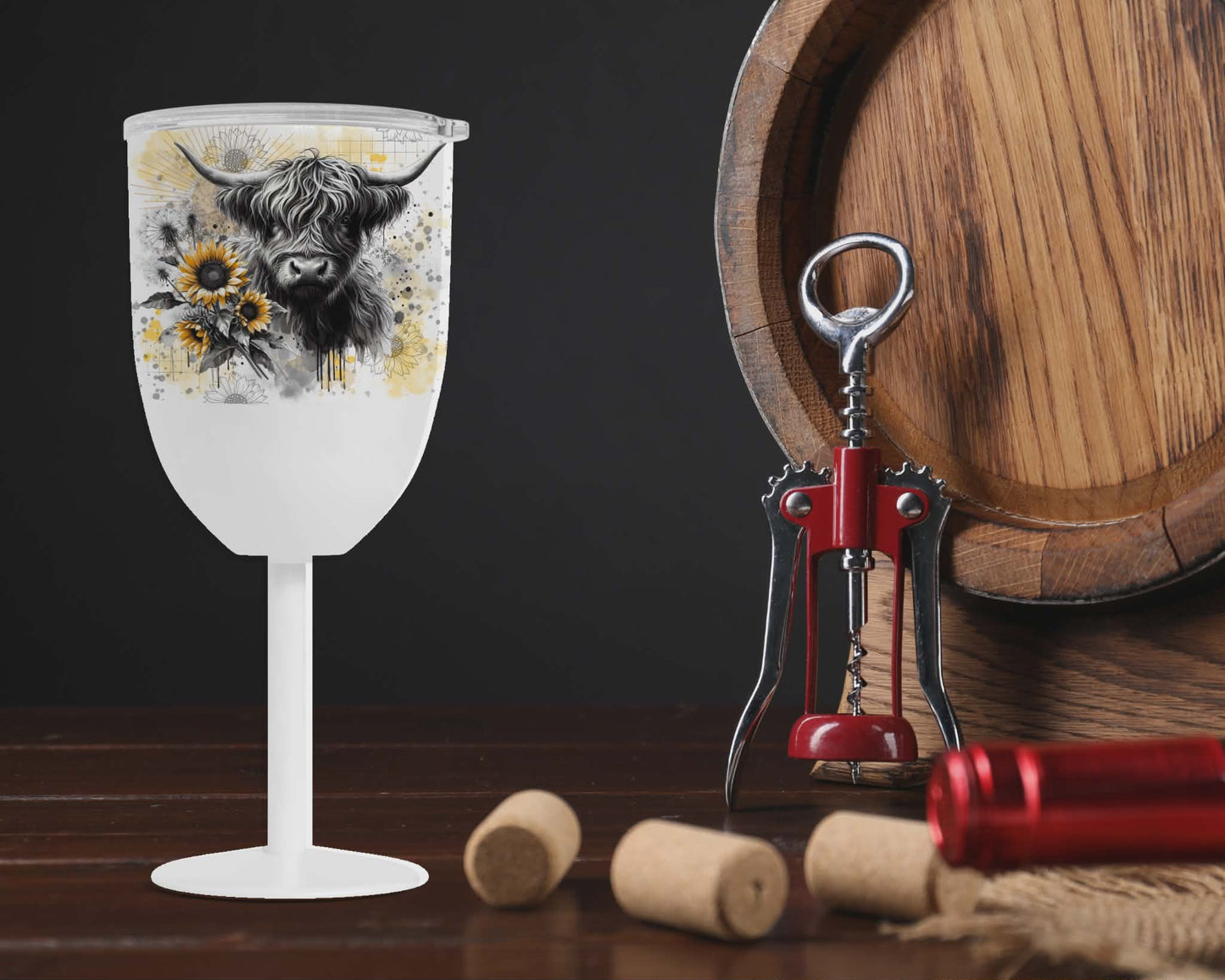 Coupe vin isotherme - vache highland