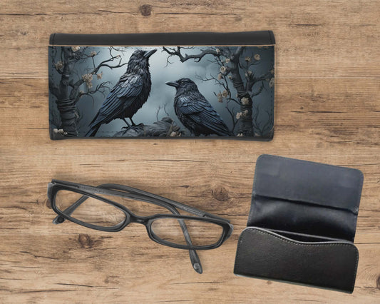 Étui à lunette - Corbeaux
