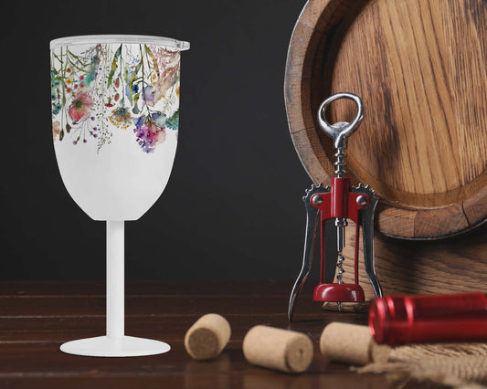 Coupe vin isotherme - fleuris