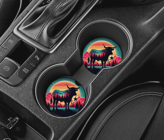 Sous-verre auto - taureau