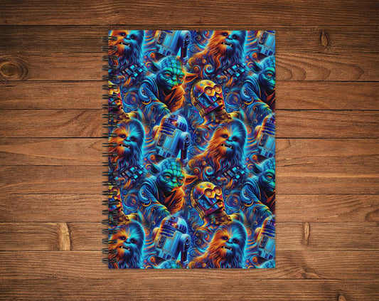 Cahier de notes - personnage poilu