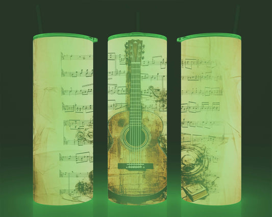 Verre isotherme -  (allume dans le noir) guitare
