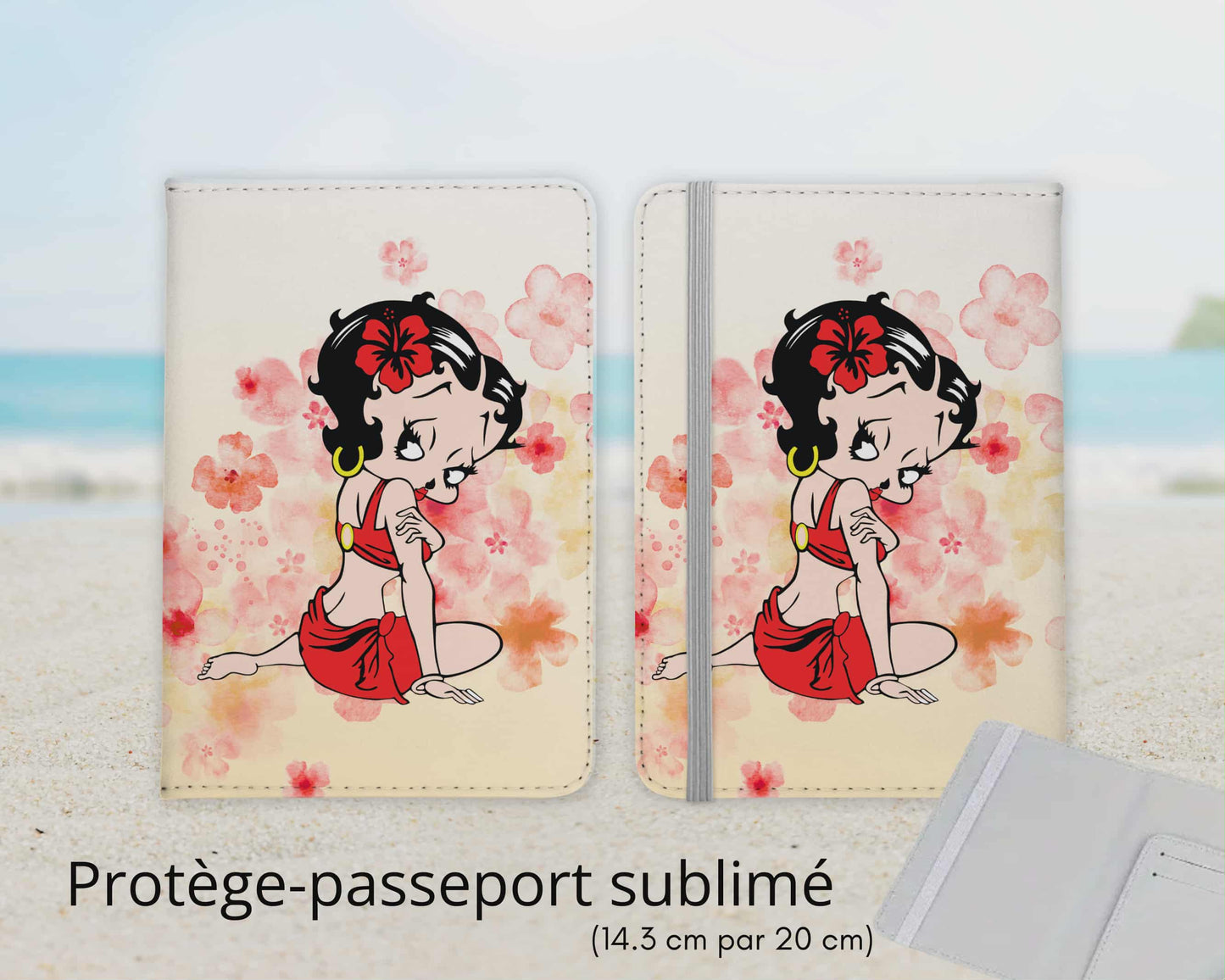 Protège-passeport sublimé - personnage rouge