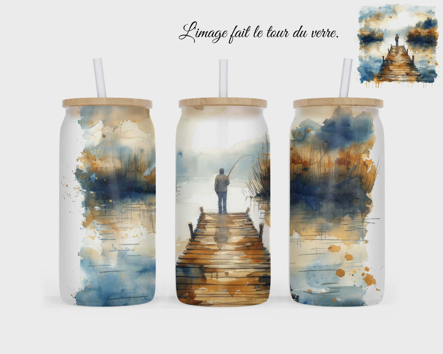 🥤 Verre givré sublimé – pêche