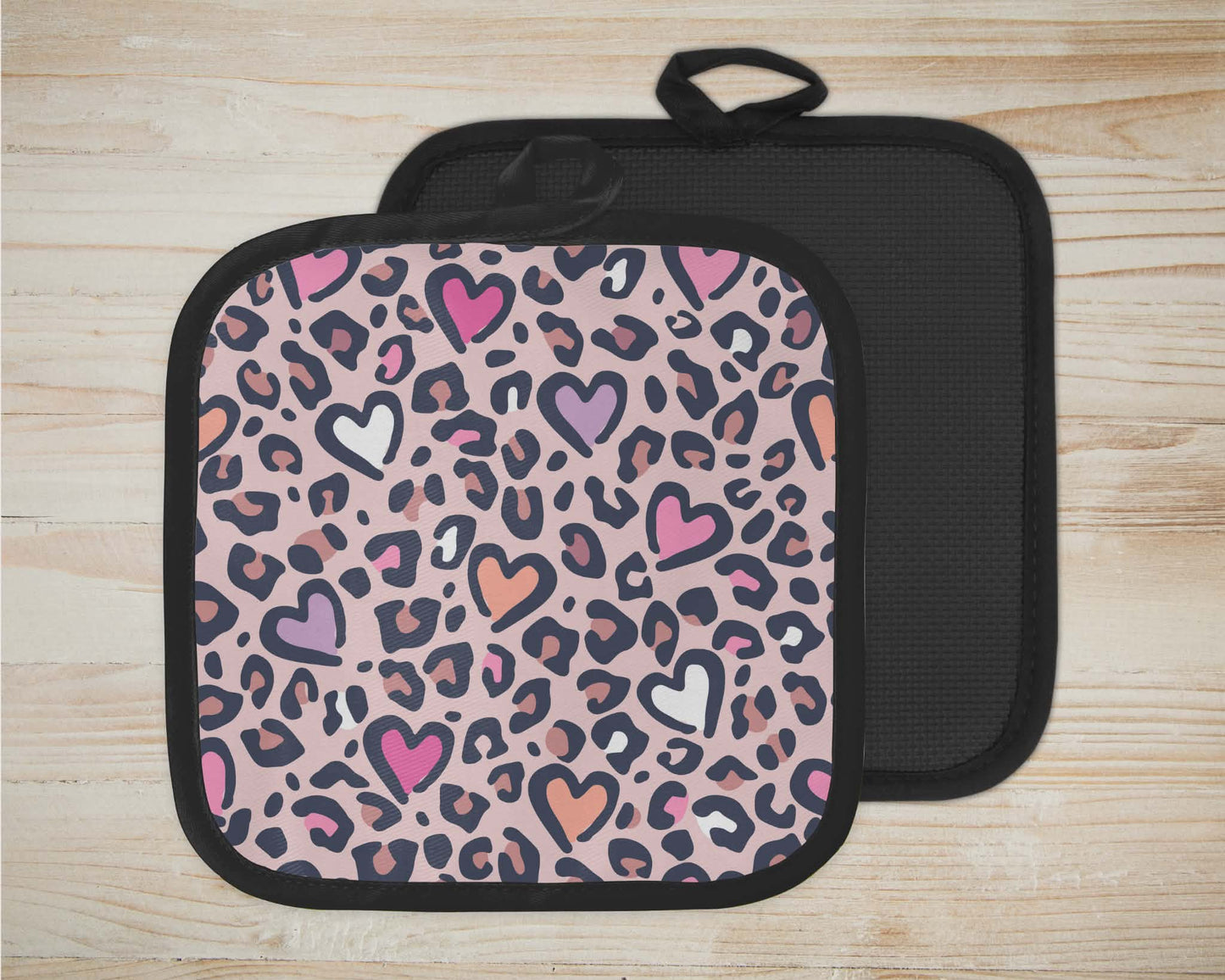 ✨️ Sous-plat sublimé - cœur léopard